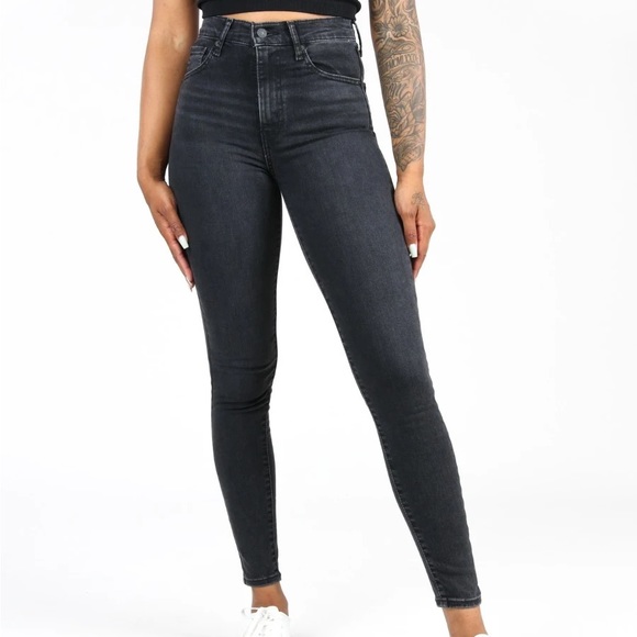 Levis mile high black ripped jeans - Picture 2 of 2
